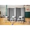National Public Seating NPS Room Divider, 6' Height, 3 Sections, Clear Acrylic Panels RDB6-3CA - alternate 7
